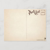 Carte postale Clown vintage (Dos)