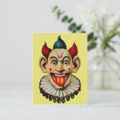 Carte Postale Clown Vintage déplaisant (Debout devant)