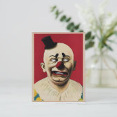 Carte Postale Clown Vintage déplaisant (Debout devant)