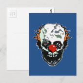 Carte Postale Clown zombie (Devant / Derrière)
