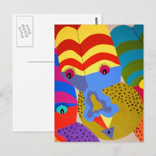 Carte Postale Clowns (Devant / Derrière)