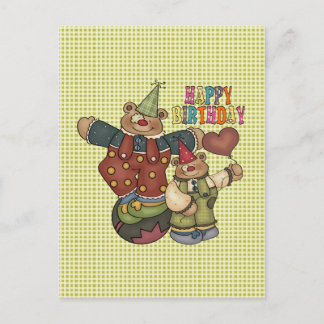 Carte Postale Clowns d'anniversaire