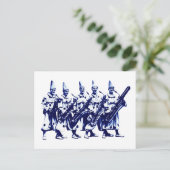 Carte Postale Clowns de jazz 1920, bleu (Debout devant)