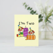 Carte Postale Clowns et bougies T-shirts et cadeaux pour le 2e a (Debout devant)