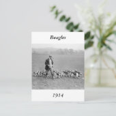 Carte Postale Club beagle, 1914 (Debout devant)