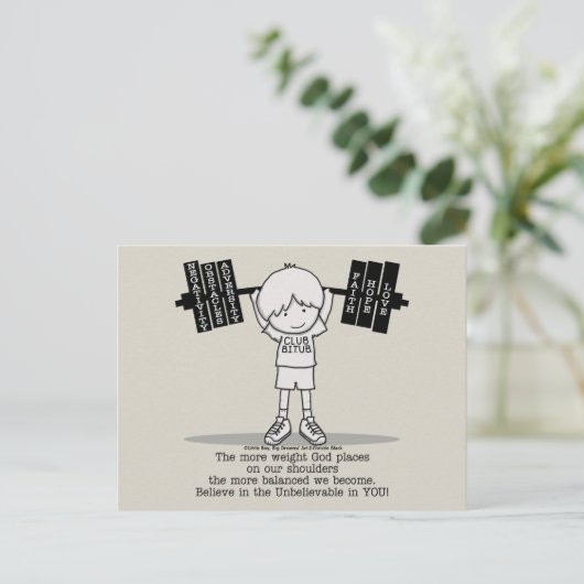 Carte Postale Club BITUB - Plus équilibré (Debout devant)