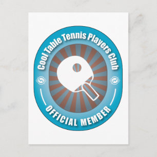 Carte Postale Club cool de tennis de table