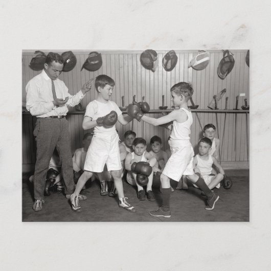 Carte Postale Club de boxe pour garçons, 1925 (Devant)