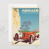 Carte Postale Club de Chien de Monaco (Devant / Derrière)