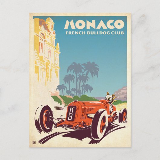 Carte Postale Club de Chien de Monaco (Devant)