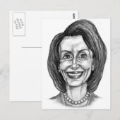 Carte Postale Club de fans Nancy Pelosi (Devant / Derrière)