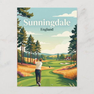 Carte Postale Club de golf Sunningdale Angleterre