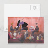 Carte Postale Club de jazz (Devant / Derrière)