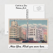 Carte Postale Club de la Paz (Devant / Derrière)