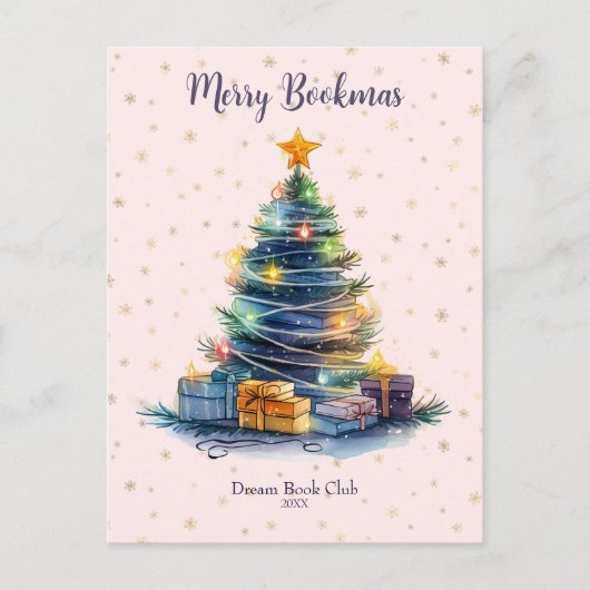 Carte Postale Club de lecture Merry Bookmas (Devant)