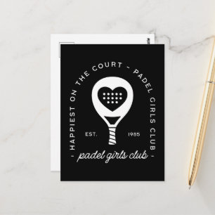 Carte Postale club de padel amateurs groupe de femmes classe