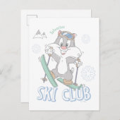 Carte Postale Club de ski Baby SYLVESTER™ (Devant / Derrière)