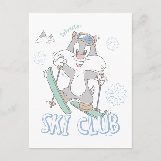 Carte Postale Club de ski Baby SYLVESTER™ (Devant)