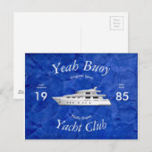 Carte Postale Club de yacht oui Bouée (Devant / Derrière)