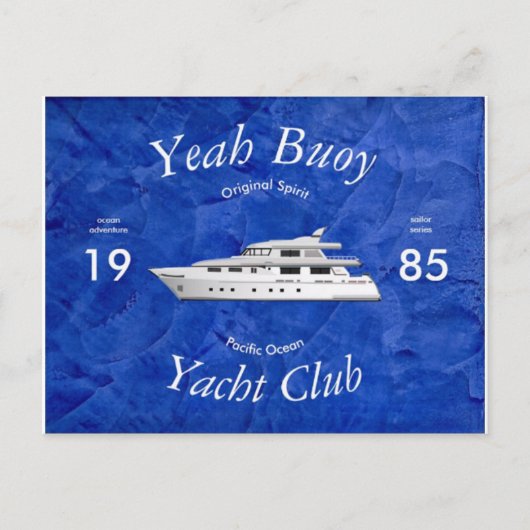 Carte Postale Club de yacht oui Bouée (Devant)