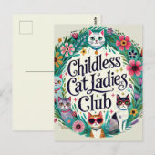 Carte Postale Club féminin sans chats (Devant / Derrière)