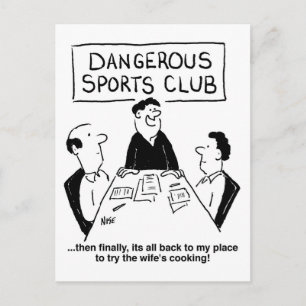 Carte Postale Club sportif dangereux