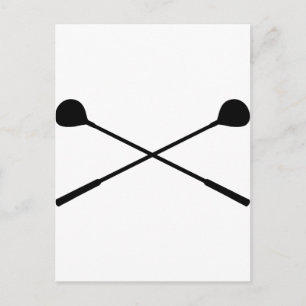 Carte Postale clubs de golf traversés