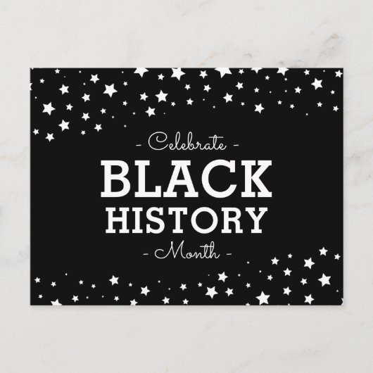 Carte Postale Cluster d'étoiles | Célébrer l'histoire des Noirs (Devant)