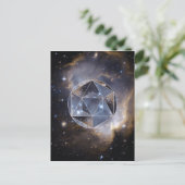 Carte Postale Cluster d'étoiles géométrique (Debout devant)