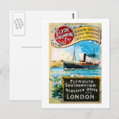 Carte Postale Clyde Shipping Company - Vintage (Devant / Derrière)