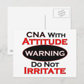 Carte Postale CNA Avec Attitude (Devant / Derrière)