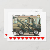 Carte Postale Coach Home Motorhome (Devant / Derrière)