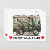 Carte Postale Coach Home Motorhome (Devant / Derrière)