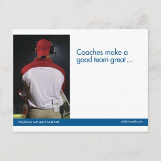 Carte postale Coaching Sports