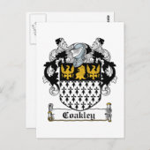 Carte Postale Coakley Family Crest (Devant / Derrière)