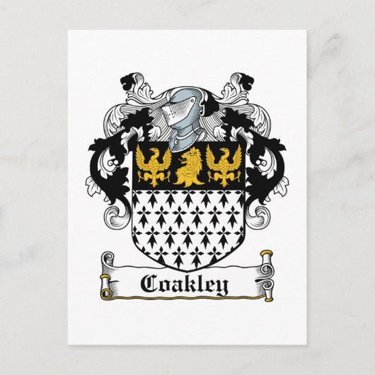 Carte Postale Coakley Family Crest (Devant)