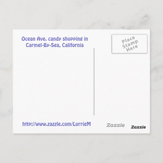 Carte postale Coastal Candy Store (Dos)