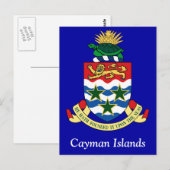 Carte Postale Coat of arms of the Cayman Islands (Devant / Derrière)