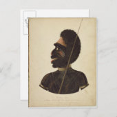 Carte Postale Cobbawn Wogi, chef natif de Port Stephen (Devant / Derrière)