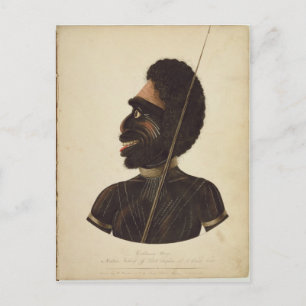 Carte Postale Cobbawn Wogi, chef natif de Port Stephen