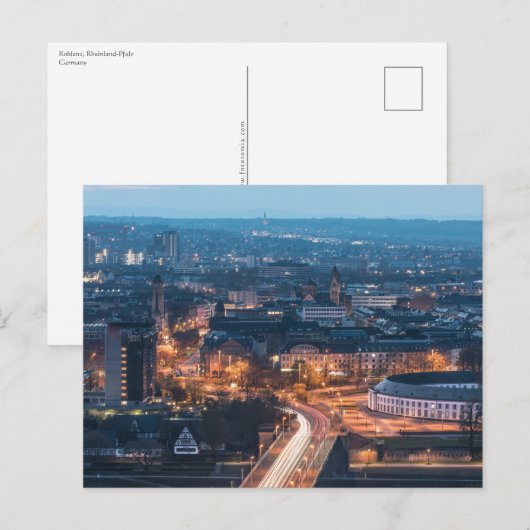 Carte Postale Coblence Allemagne (Devant / Derrière)
