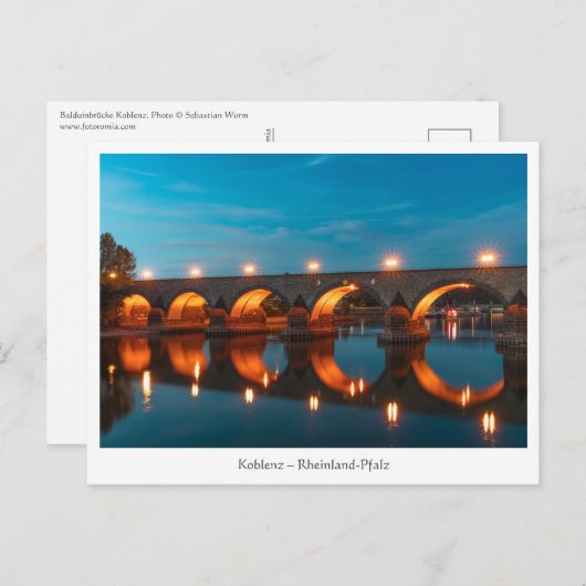 Carte Postale Coblence Allemagne (Devant / Derrière)