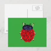 Carte Postale Coccinelle (Devant / Derrière)
