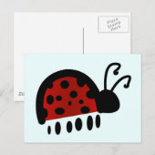 Carte Postale Coccinelle (Devant / Derrière)