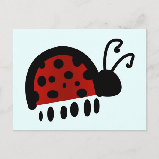 Carte Postale Coccinelle (Devant)