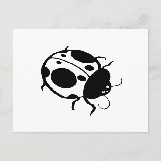 Carte Postale Coccinelle- (Devant)