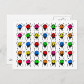 Carte Postale coccinelle (Devant / Derrière)