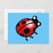 Carte Postale Coccinelle (Devant / Derrière)
