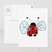 Carte Postale Coccinelle (Devant / Derrière)