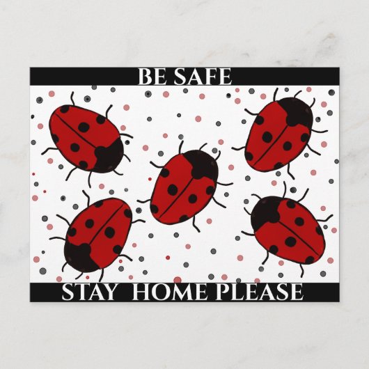 CARTE POSTALE COCCINELLE (Devant)
